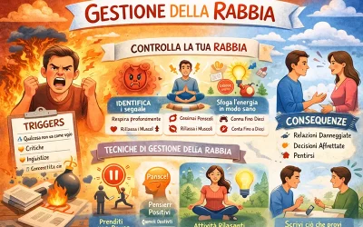 Gestione della rabbia: tecniche TCC per riconoscerla, comprenderla e trasformarla